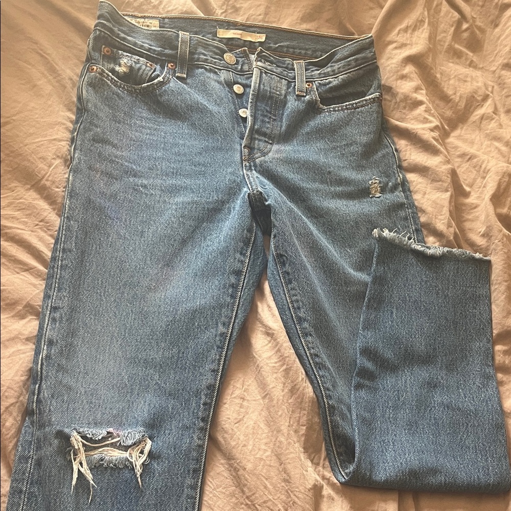 Classic Blue Straight Leg Women's Jeans